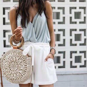 Anthropologie Light Blue Tank Top